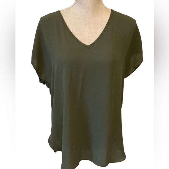 Philosophy Army Green short sleeve top Medium - Picture 6 of 6